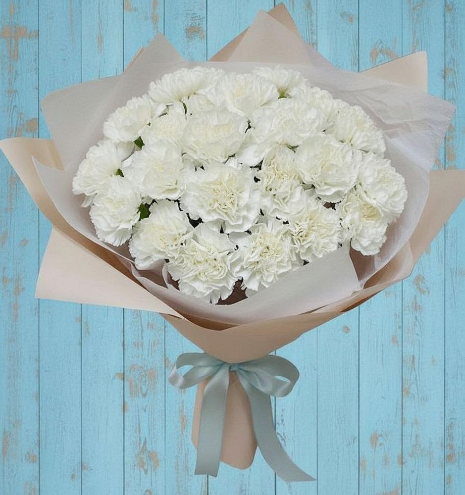 Букет цветов из: Гвоздики в Новотитаровской