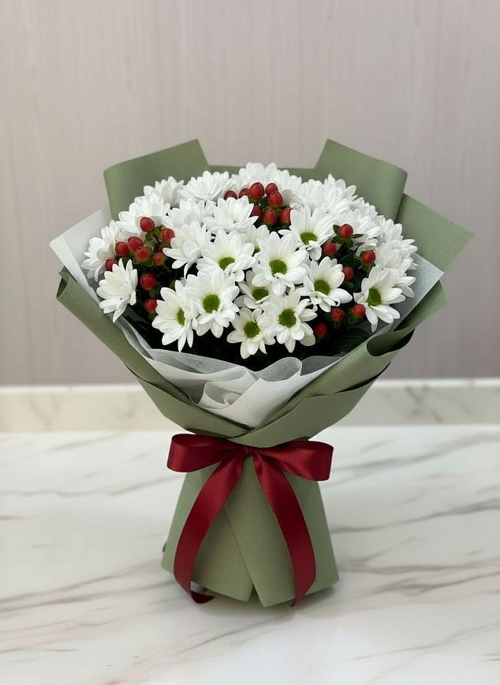 Букет цветов из: Хризантемы в Новотитаровской