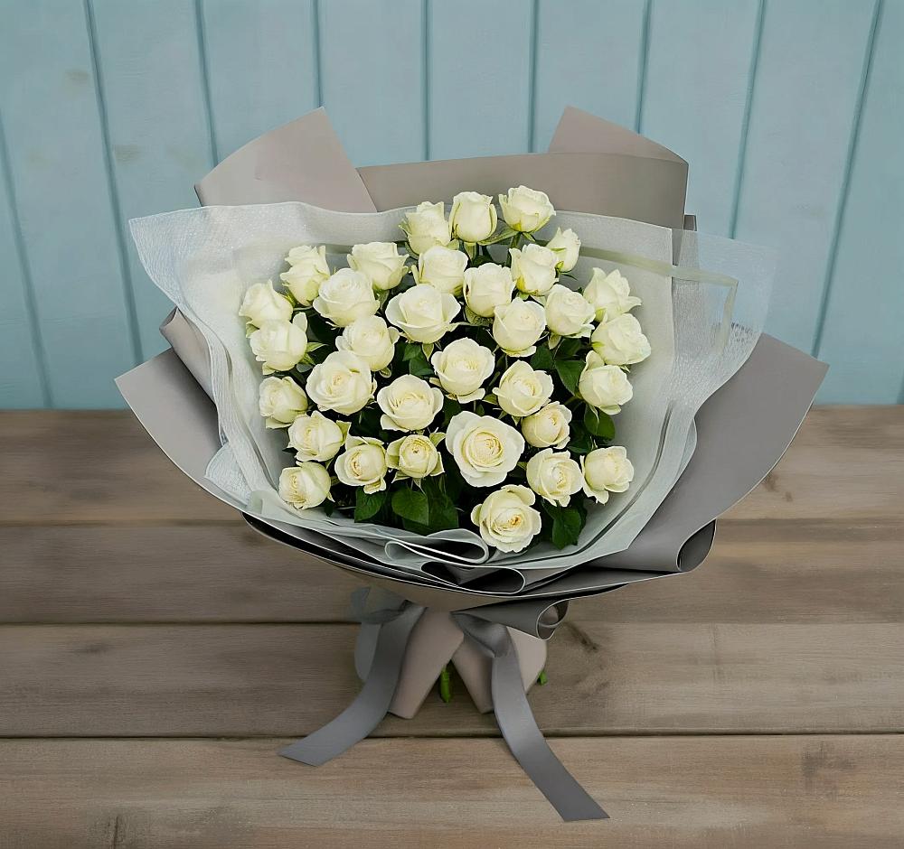 Букет Белоснежная нежность в Новотитаровской