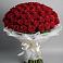 Букет 101 Красная роза Блэк Мэджик в Новотитаровской