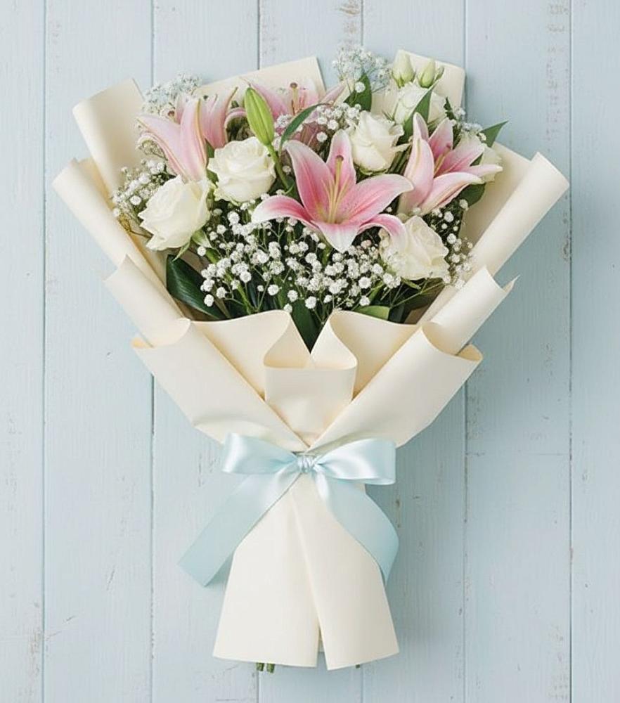 Букет цветов из: Лилии в Новотитаровской