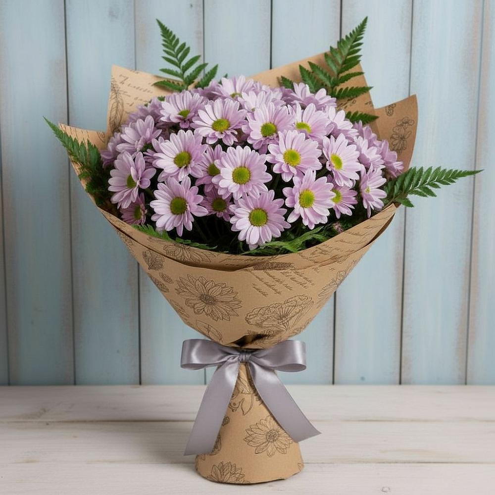 Букет цветов из: Хризантемы в Новотитаровской