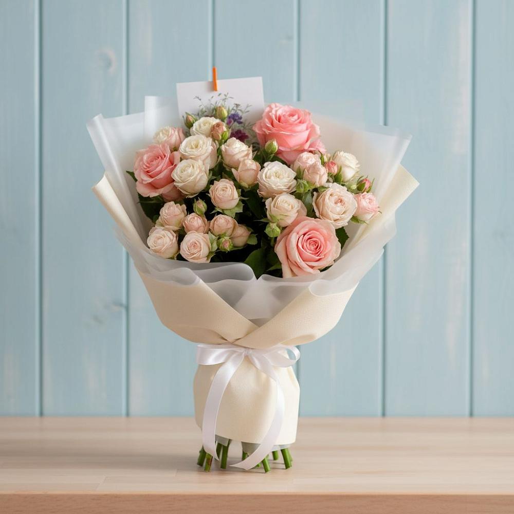 Букет цветов из: Розы в Новотитаровской