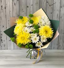 Букет цветов из:  Хризантемы в Новотитаровской