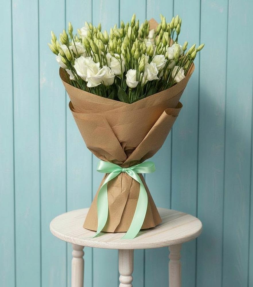 Букет цветов из: Лизиантусы в Новотитаровской