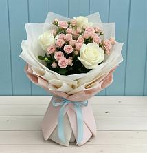 Букет цветов из:  Розы в Новотитаровской