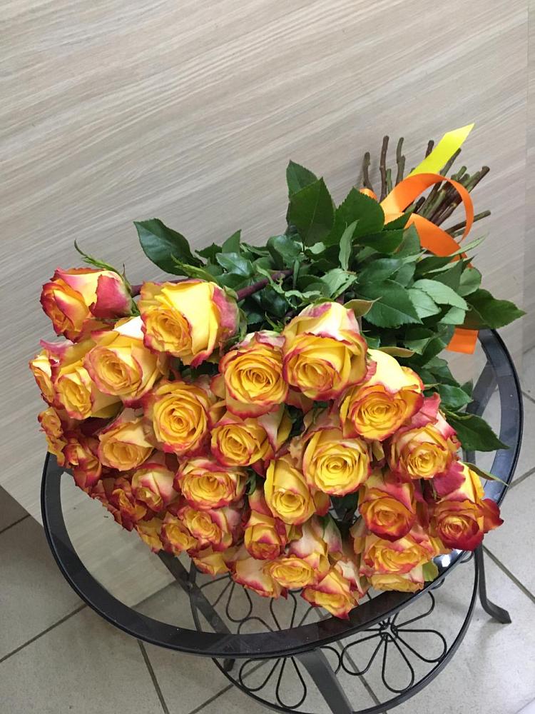 Букет Желтые розы в Новотитаровской