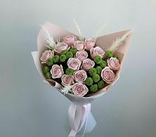 Букет цветов из:  Розы и Хризантемы в Новотитаровской