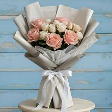 Букет цветов из:  Розы в Новотитаровской