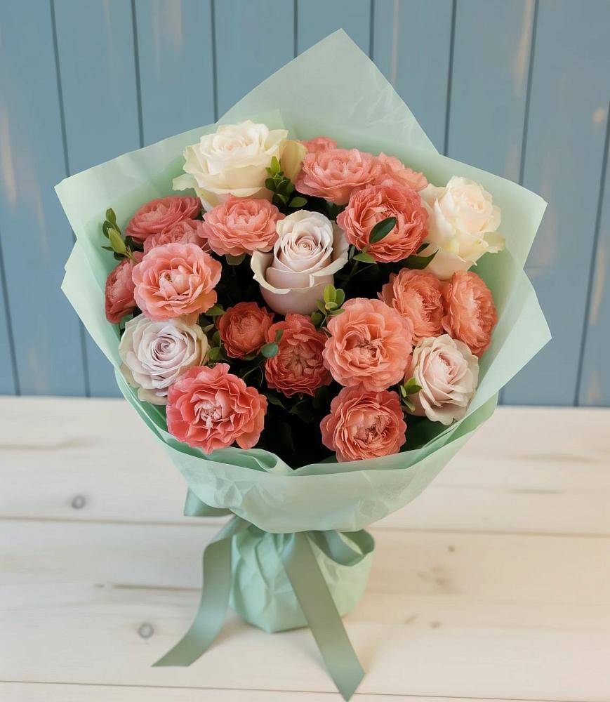 Букет цветов из: Розы в Новотитаровской