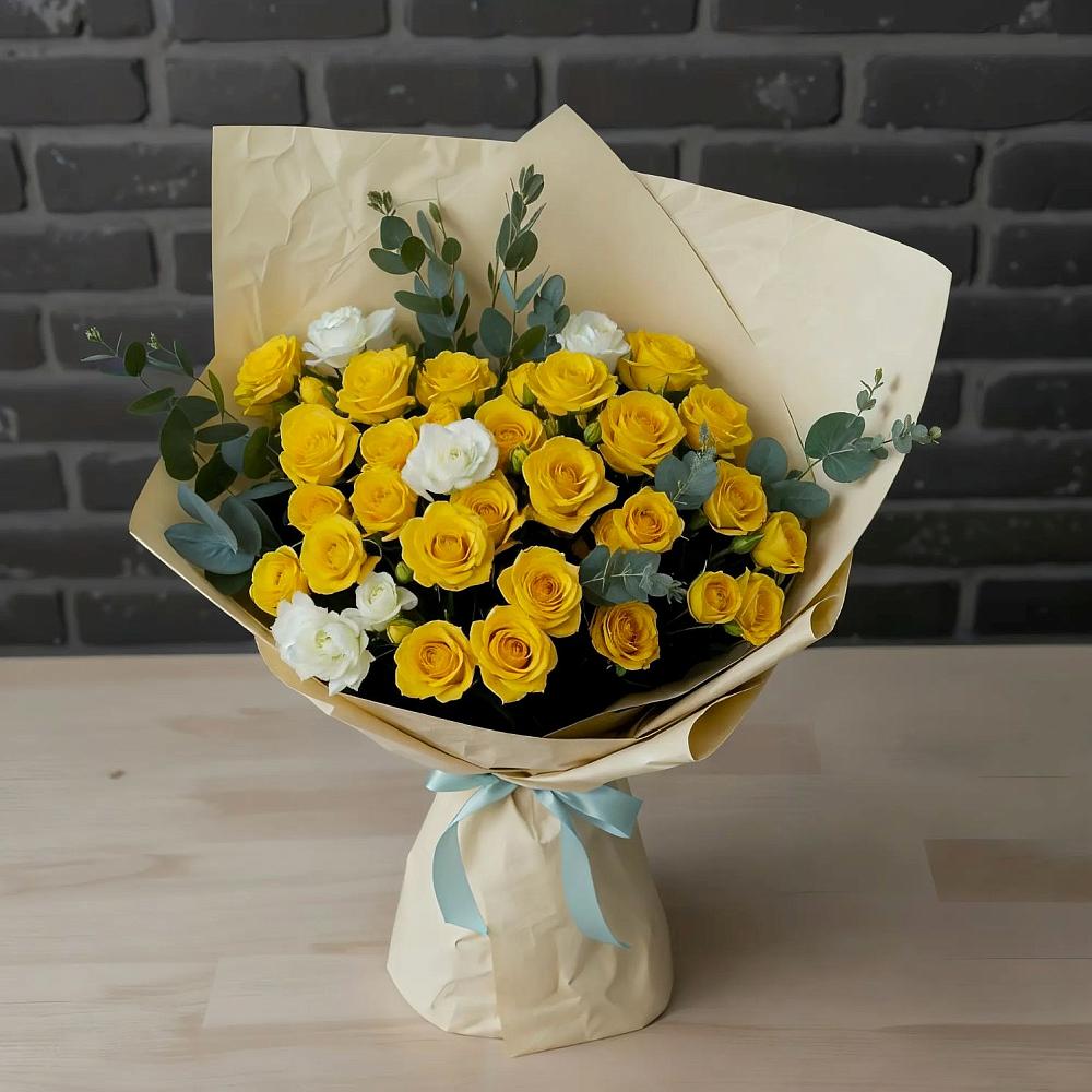 Букет цветов из: Розы в Новотитаровской