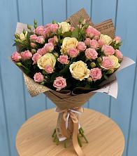 Букет цветов из:  Розы в Новотитаровской