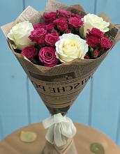 Букет цветов из:  Розы в Новотитаровской