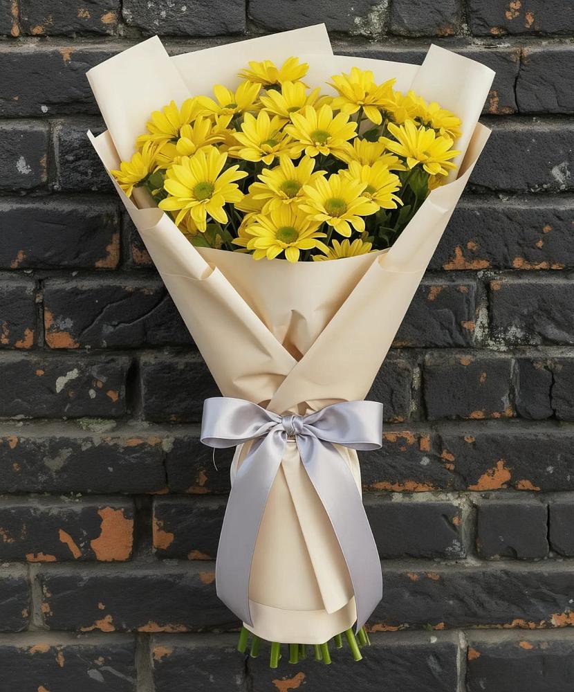 Букет цветов из: Хризантемы в Новотитаровской