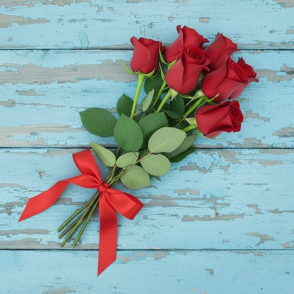 Букет Красные розы в Новотитаровской