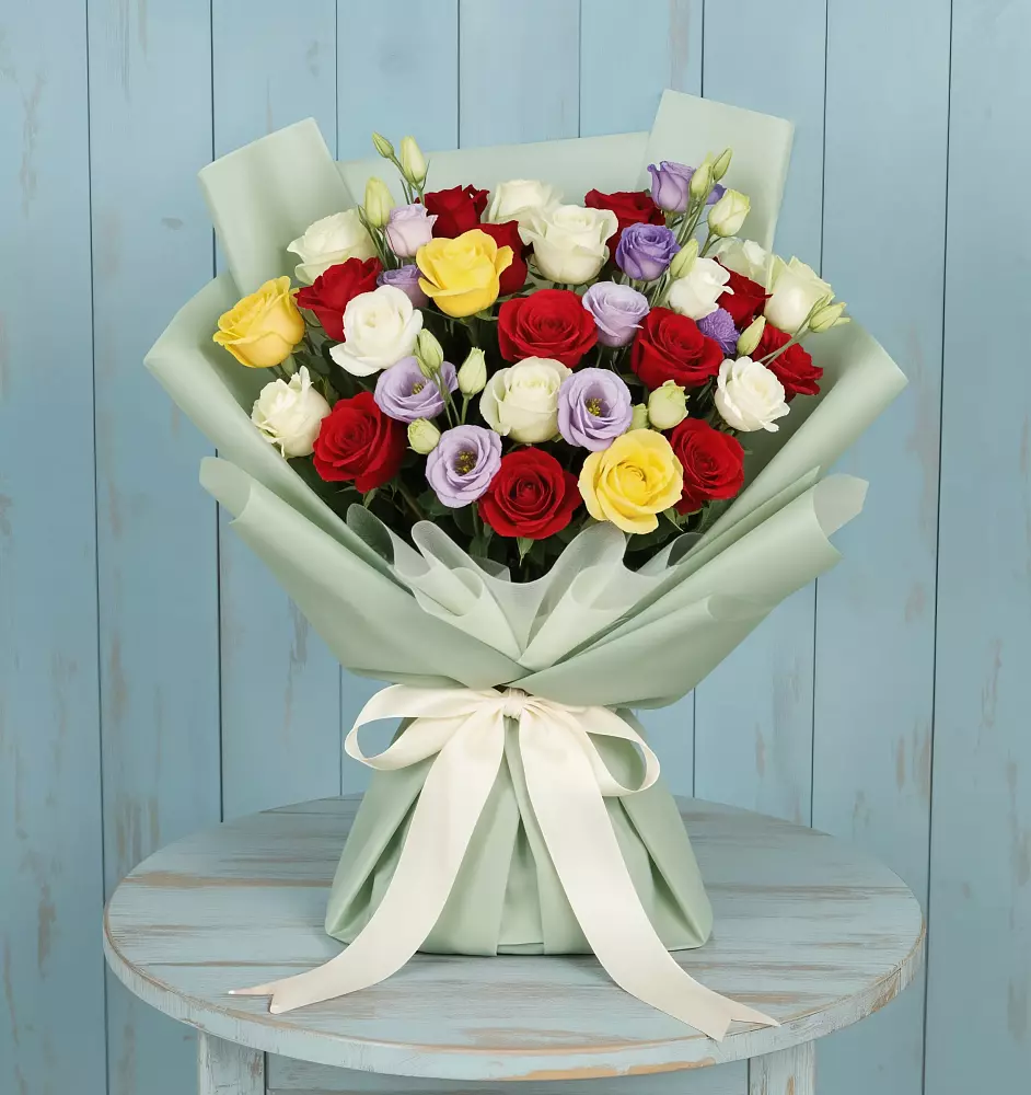 Букет цветов из: Розы в Новотитаровской