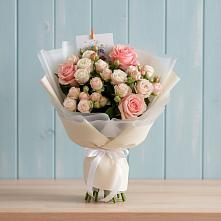 Букет цветов из:  Розы #REPLACE_PRED# Новотитаровской